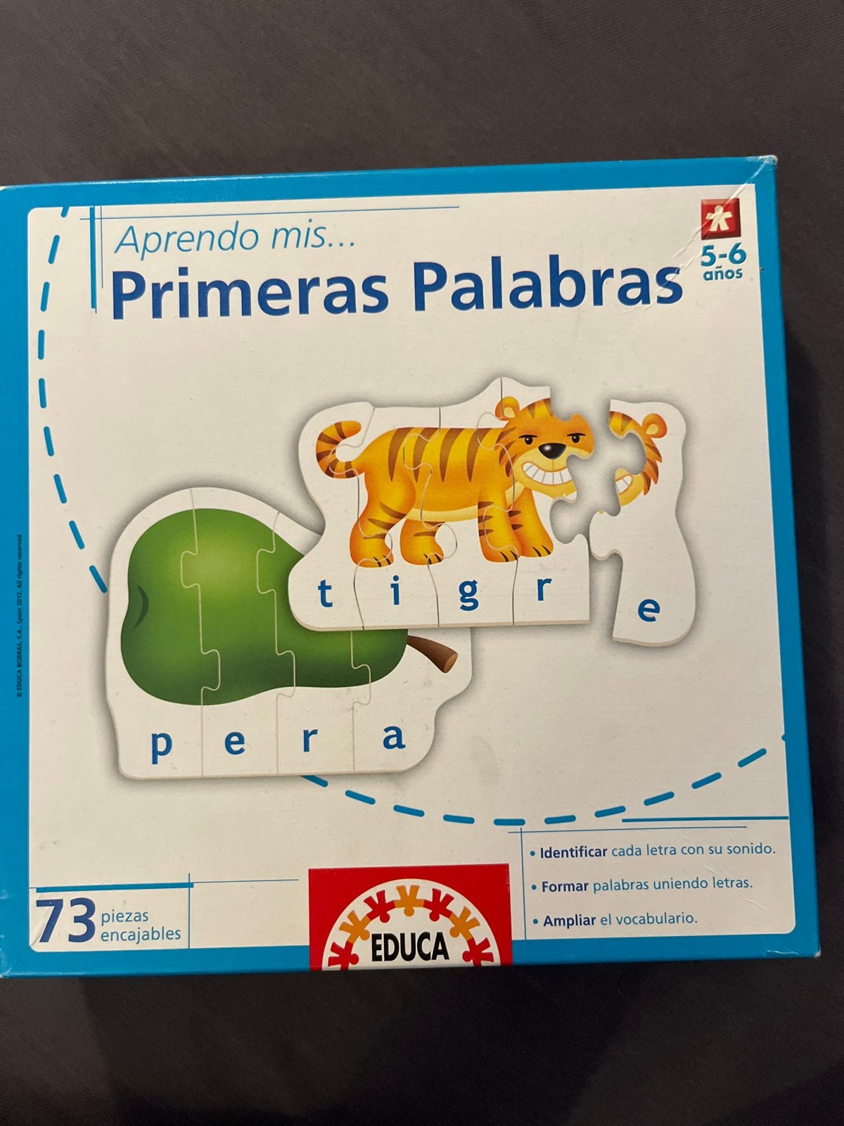 Educa Puzzel Mijn Eerste Woorden 5-6 jaar, Ophalen of Verzenden, Gebruikt