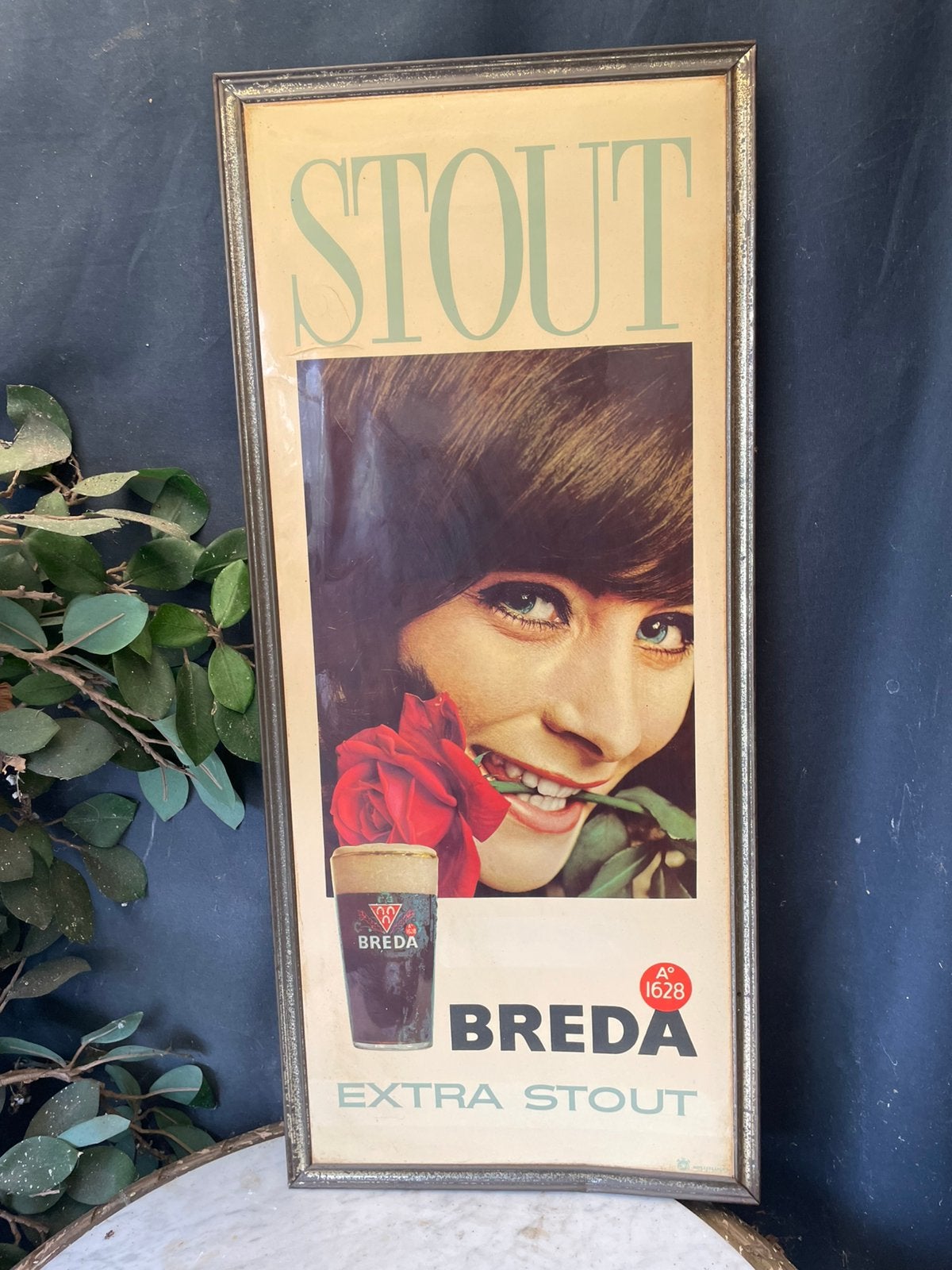 Bierreclame vintage / Breda bier, Verzamelen, Merken en Reclamevoorwerpen, Reclamebord, Gebruikt, Ophalen of Verzenden, X
