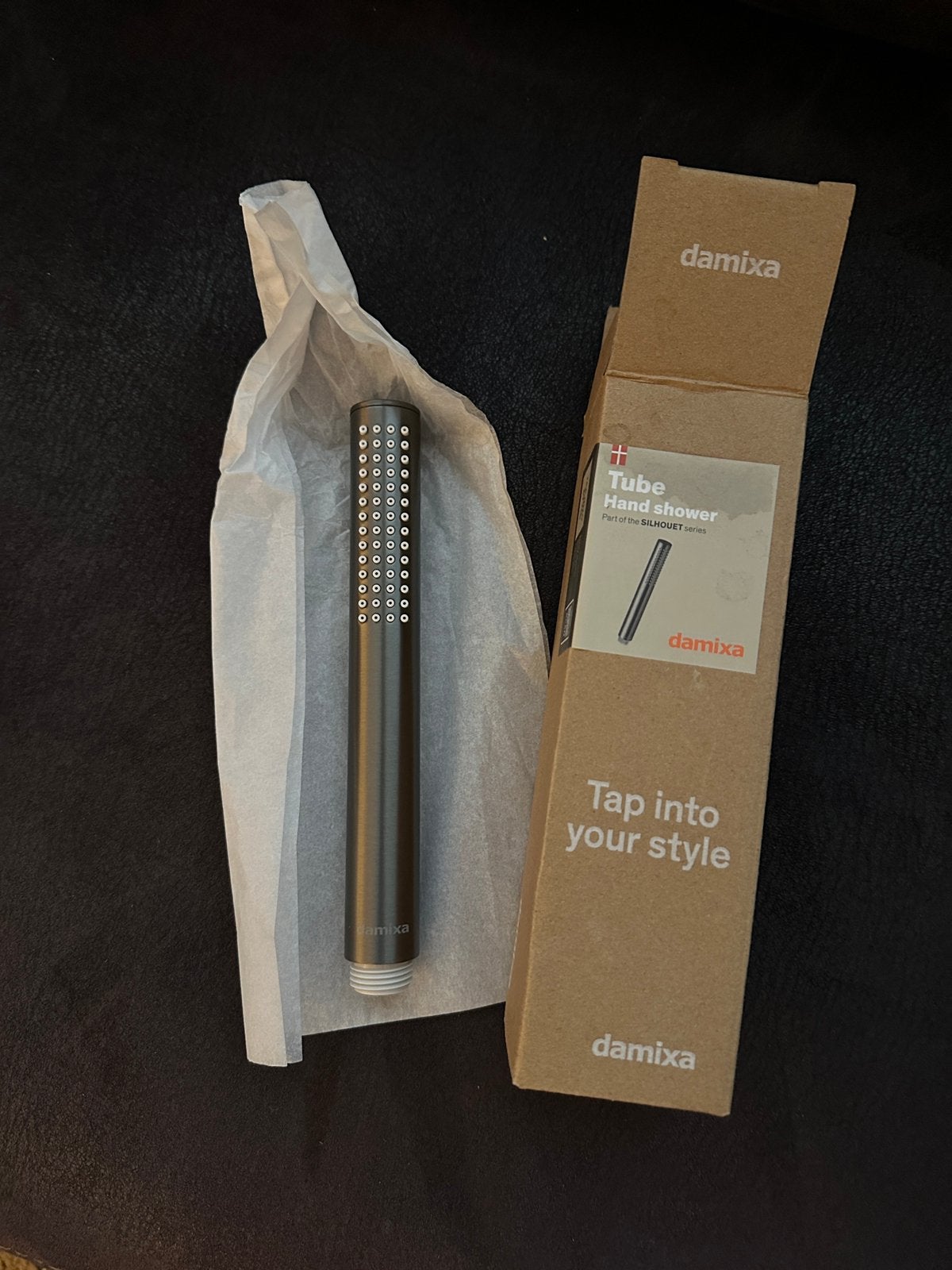Damixa Tube Handshower Silhouet PVD graphite, Doe-het-zelf en Verbouw, Ophalen of Verzenden, Nieuw, Douche