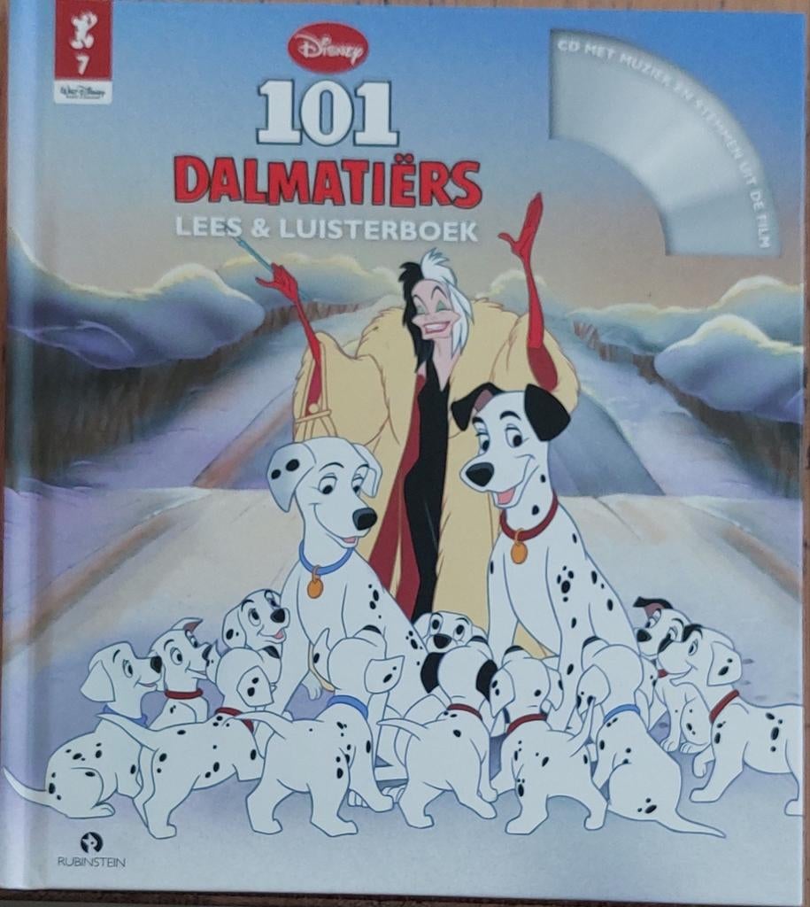 Disney 101 Dalmatiërs Lees & Luisterboek met CD, Ophalen of Verzenden, Zo goed als nieuw, Disney, Sprookjes