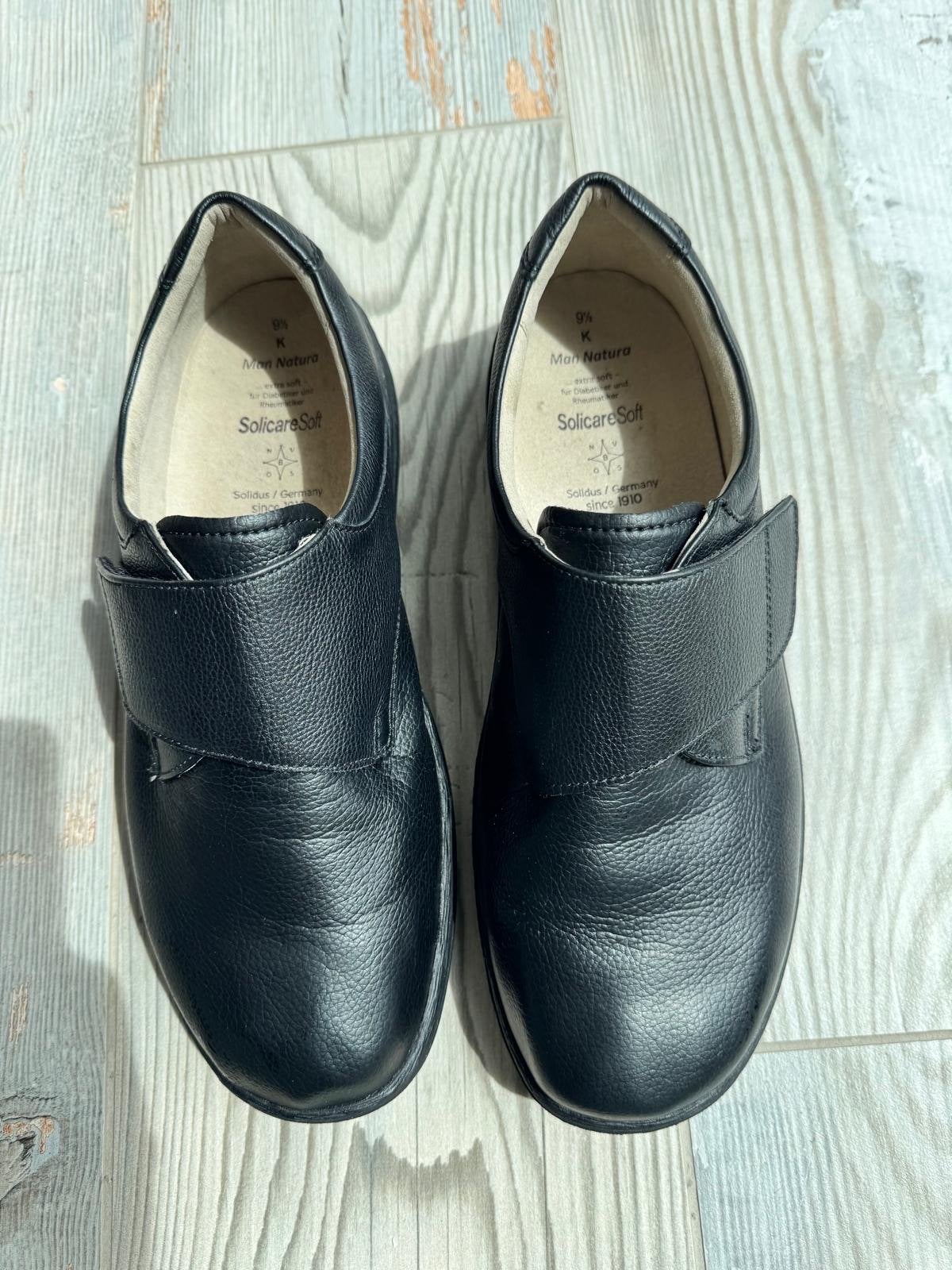 Solidus Man Natura Herenschoenen Zwart Maat 43 2/3, Zwart, Ophalen of Verzenden, Zo goed als nieuw, Veterschoenen