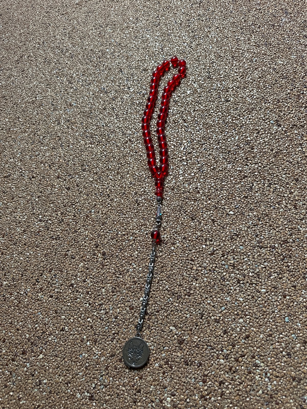 Mooie rode Tesbih - Gebedsketting, Verzamelen, Ophalen, Nieuw, Overige typen, Islam