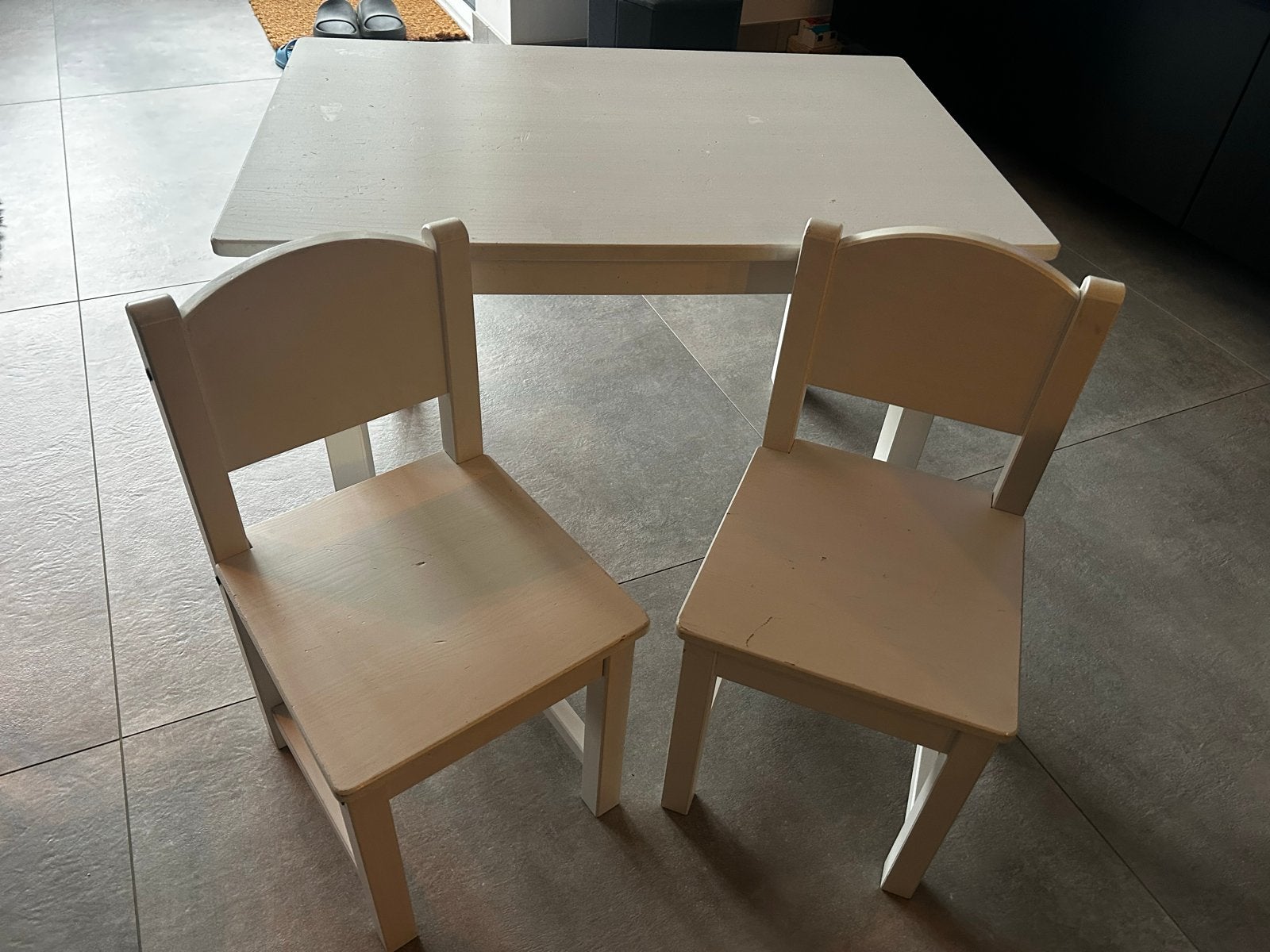 IKEA kindertafel met 2 stoeltjes, Ophalen, Gebruikt, Tafel(s) en Stoel(en)