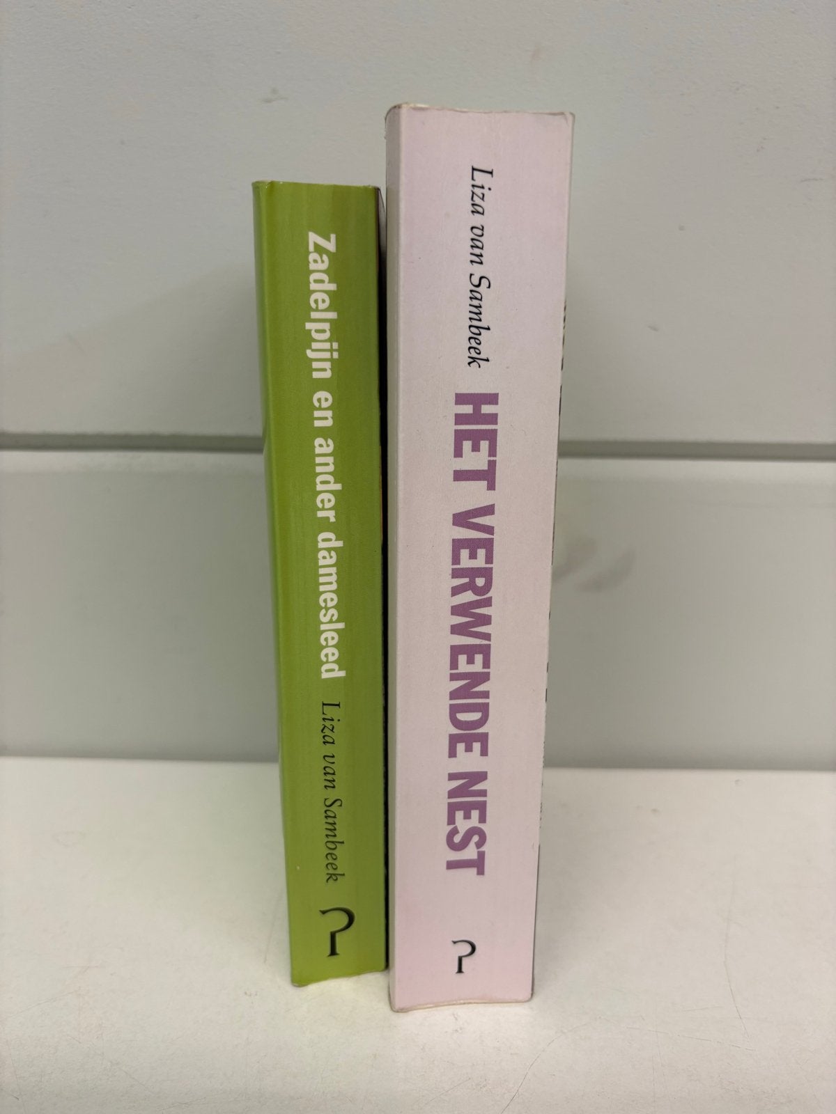 Boeken Liza van Sambeek: Zadelpijn en Het Verwende Nest, Ophalen of Verzenden, Zo goed als nieuw, Nederland