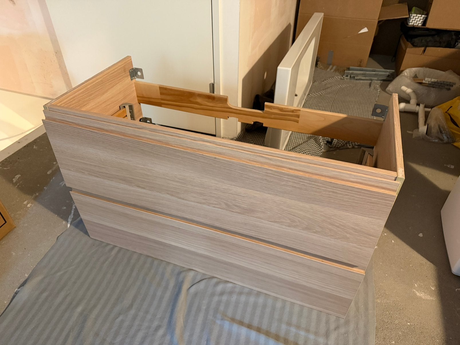 IKEA wasbak met onderkast (gebruikt), Ophalen, Gebruikt, 100 tot 150 cm, Minder dan 100 cm