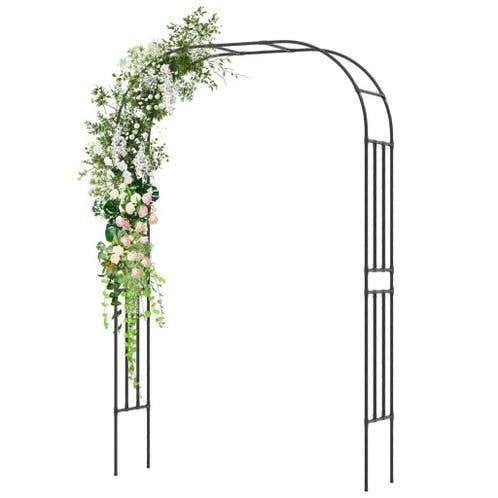 Tuinboog ,massief, weerbestendig, Zwart, Tuin en Terras, Tuinhekken en Hekwerk, Ophalen of Verzenden, Nieuw, IJzer