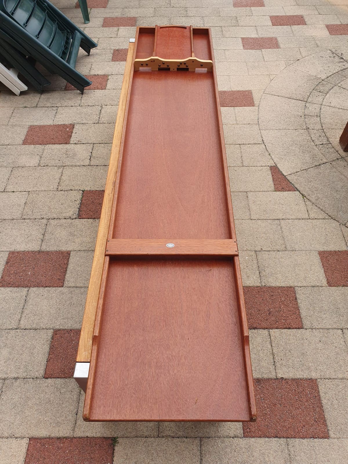 Unieke Vintage Homas Sjoelbak- 100% compleet met boekje+ bon, Vijf spelers of meer, Ophalen, Gebruikt, Homas Spelen
