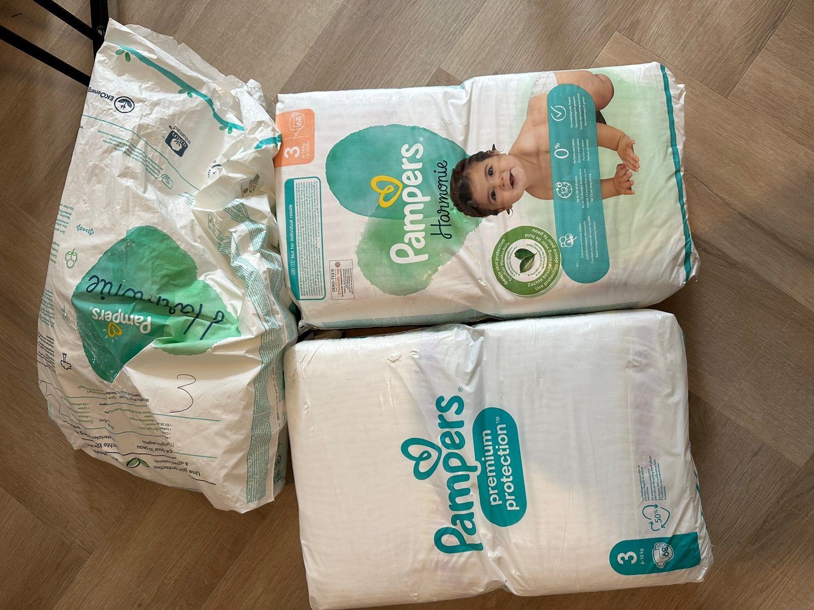 Pampers luiers maat 3 - Harmonie en Premium Protection, Ophalen, Nieuw