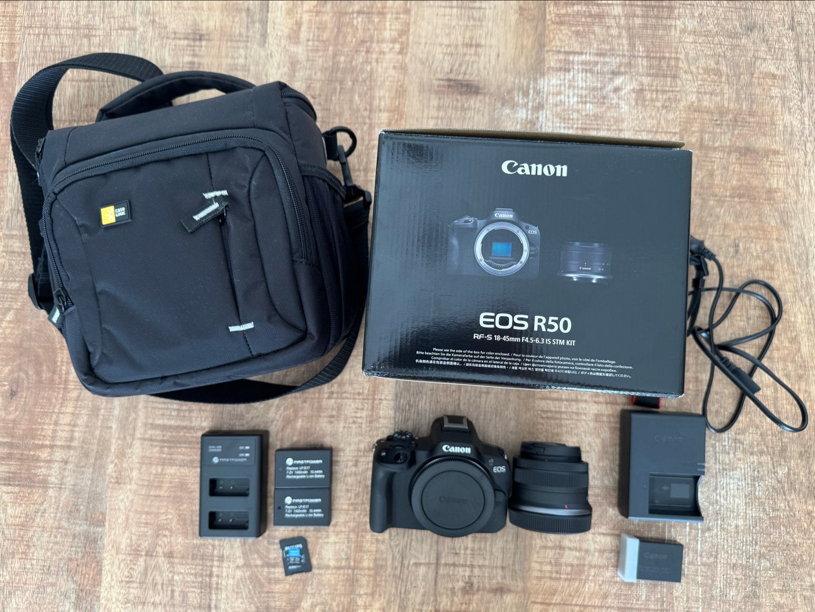 Canon EOS R50 + RF-S 18-45mm + 128GB SD kaart, Audio, Tv en Foto, Fotocamera's Digitaal, Ingebouwde flitser, Canon, Ophalen of Verzenden