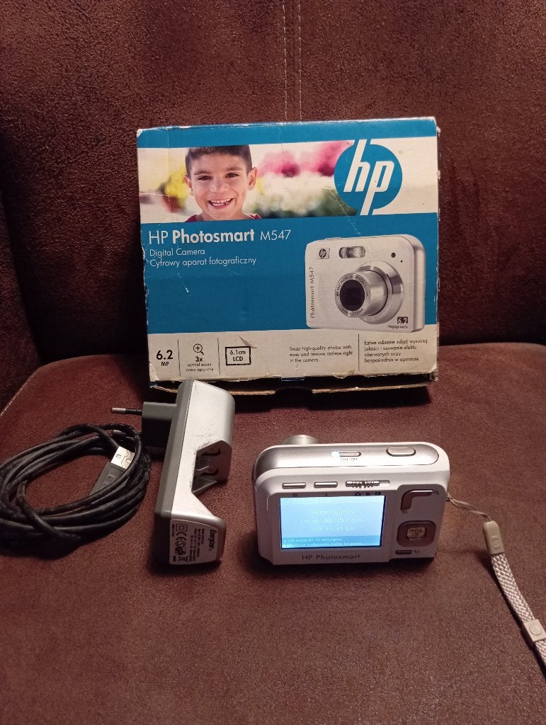 Digitale camera, Audio, Tv en Foto, Fotocamera's Digitaal, Ophalen of Verzenden, Zo goed als nieuw, HP, Geheugenkaart