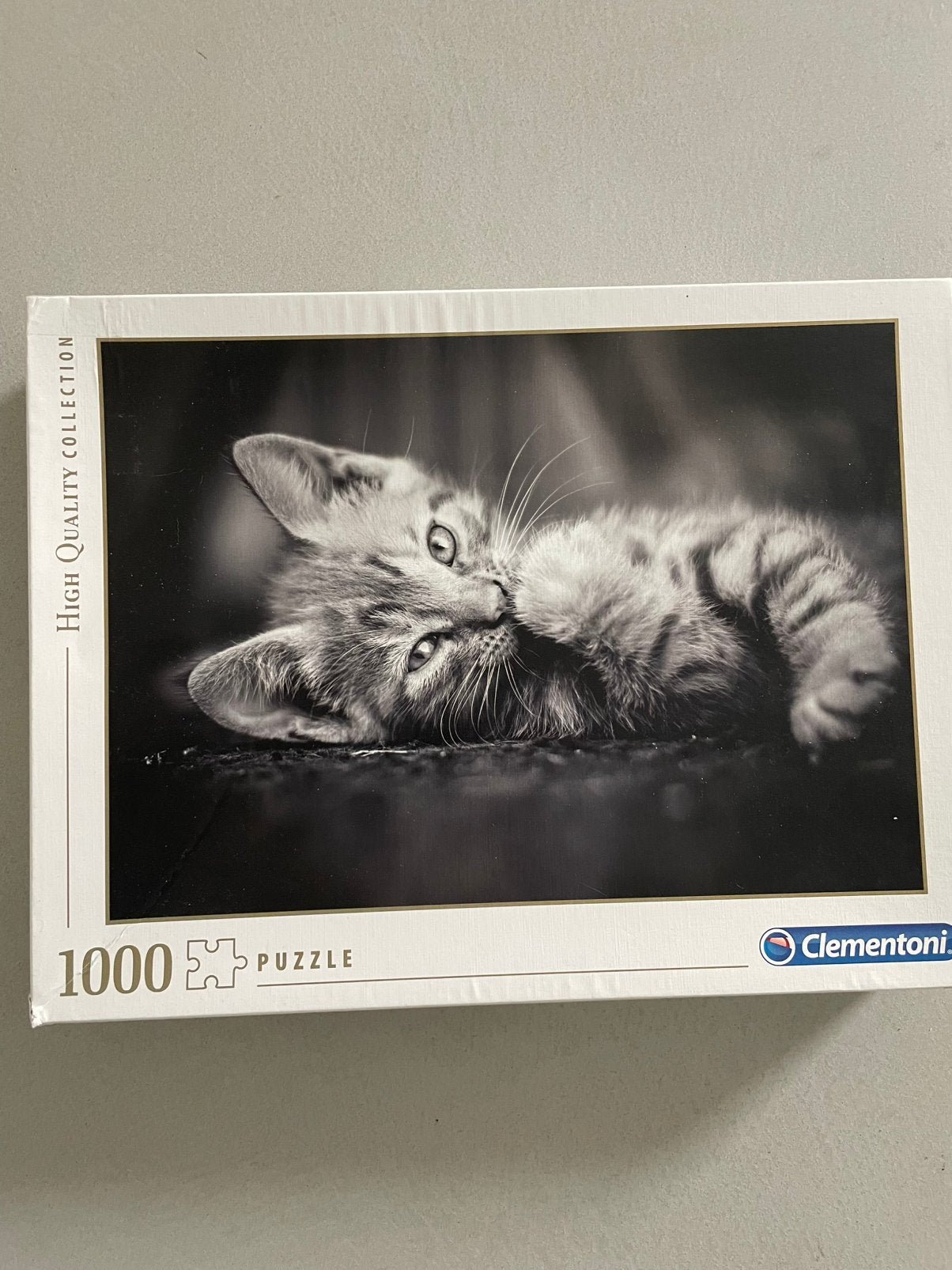 Clementoni puzzel poes, Ophalen of Verzenden, 500 t/m 1500 stukjes, Gebruikt, Legpuzzel