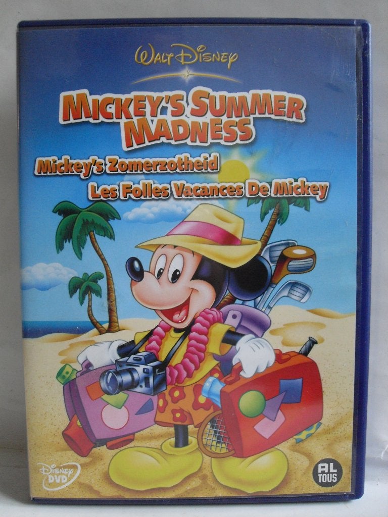 Mickey's zomerzotheid (originele dvd) Disney, Europees, Tekenfilm, Ophalen of Verzenden, Zo goed als nieuw