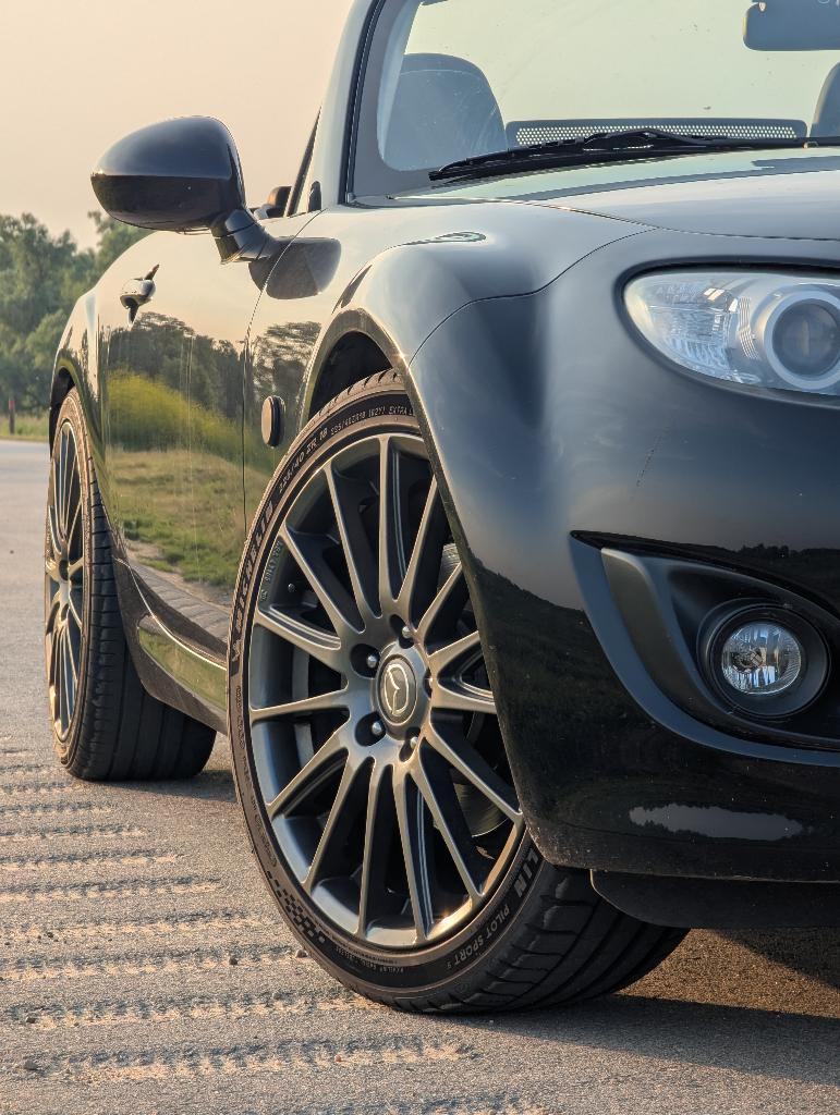 Mazda MX-5 1.8 TS+ 2009 Zwart, Auto's, Mazda, Achterwielaandrijving, Zwart, 4 cilinders, Cabriolet