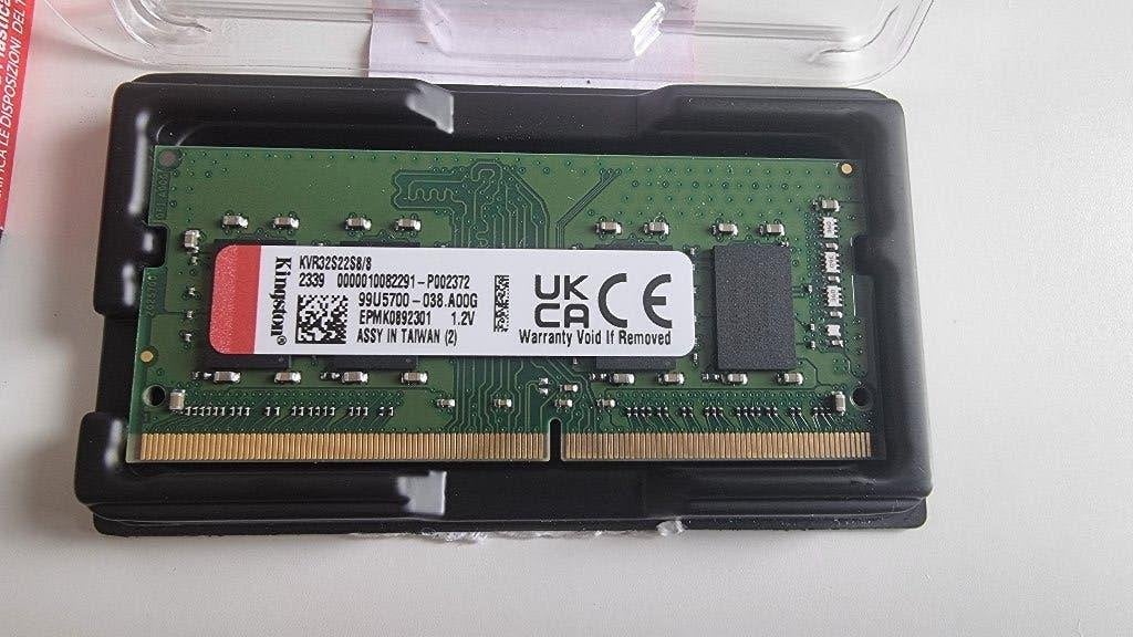 4x Kingston KVR32S22S8/8 8GB DDR4-3200 SODIMM, Computers en Software, DDR4, 8 GB, Ophalen of Verzenden, Zo goed als nieuw