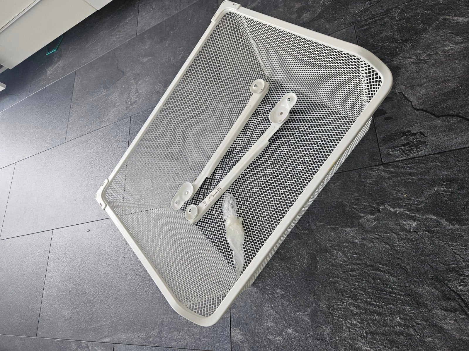 IKEA KOMPLEMENT draadmand met uittrekrails,wit,50x35 c, Mand, Nieuw, Ophalen of Verzenden, Metaal