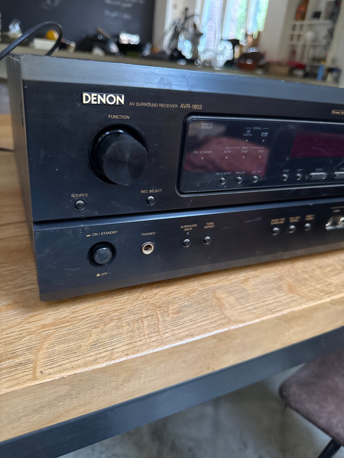 Denon AVR-1803 AV Surround Receiver defect!, voor onderdelen, Ophalen, Gebruikt, Denon, 60 tot 120 watt