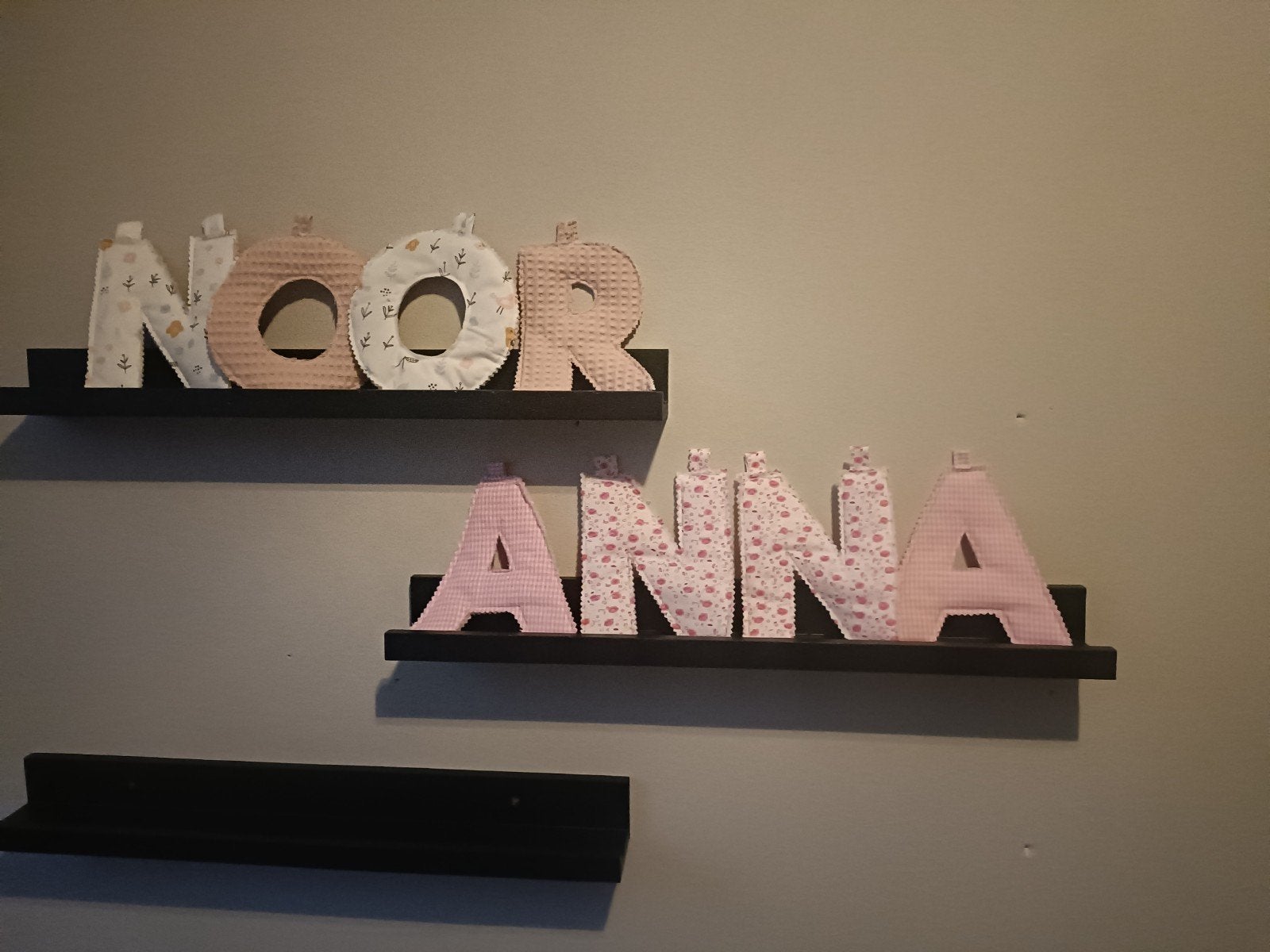 Stoffen naamslinger / letter banner - Kraamcadeau, Kinderen en Baby's, Overige merken, Handgemaakt, Nieuw, Ophalen of Verzenden