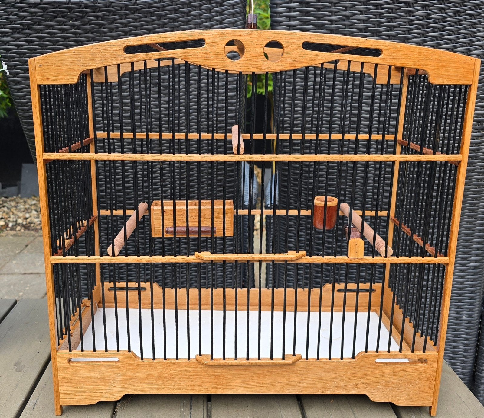 Houten vogelkooi Zangvogelkooi, Ophalen, Hout, Vogelkooi