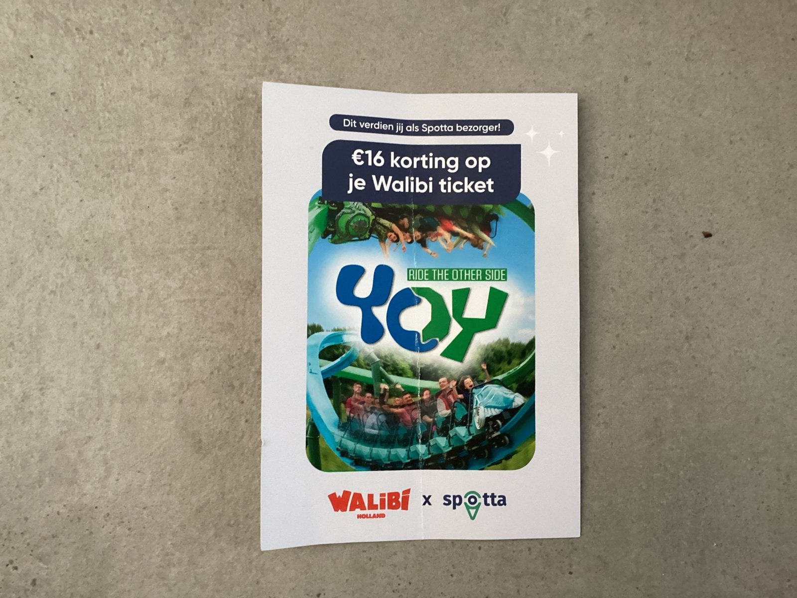 Kortingscode Walibi Holland max 4x €16,00 korting, Drie personen of meer, Kortingskaart