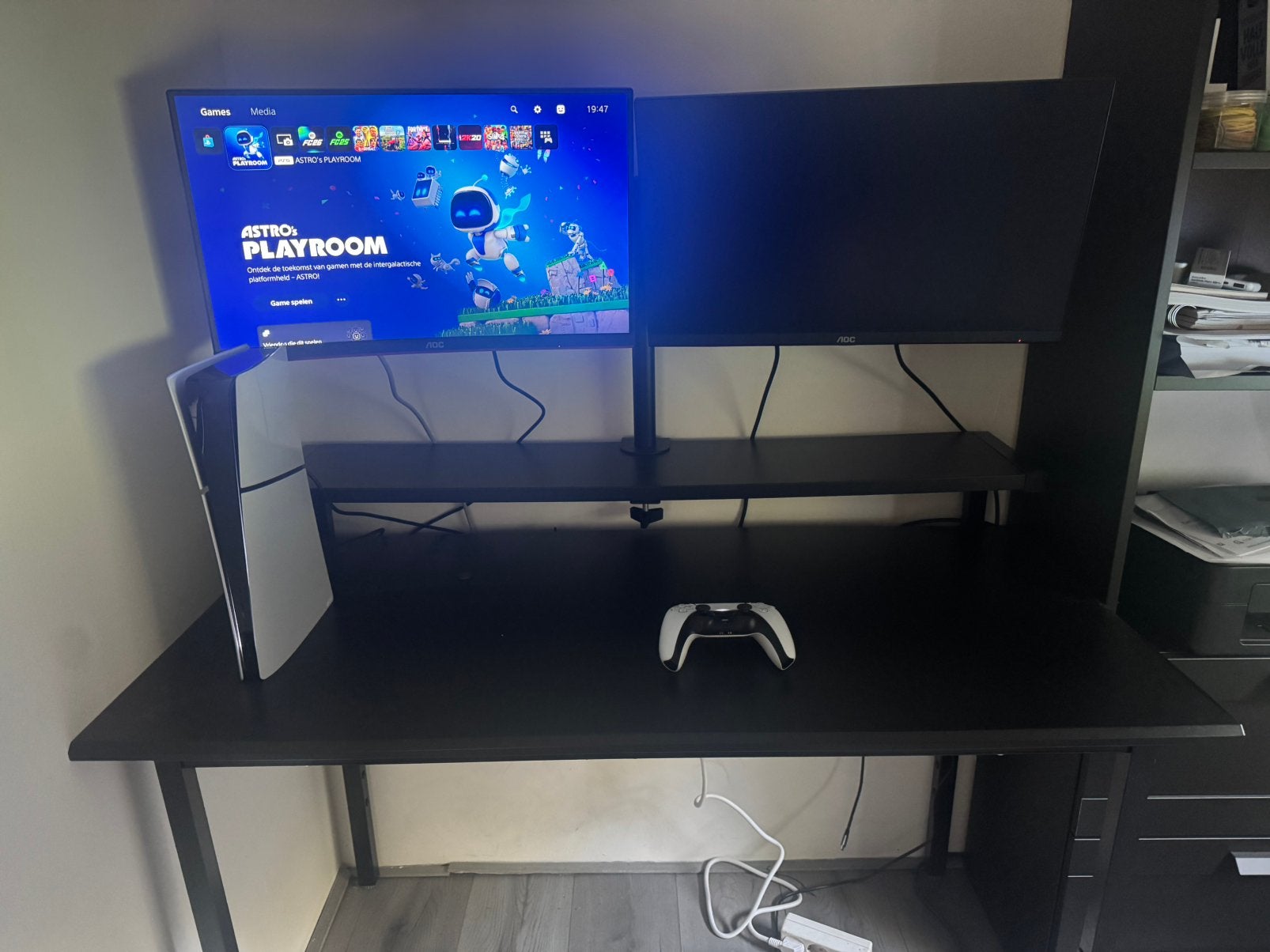 Complete PS5 Gaming Setup | 2x AOC 144Hz Monitoren, Ophalen, Online, Overige genres, Zo goed als nieuw