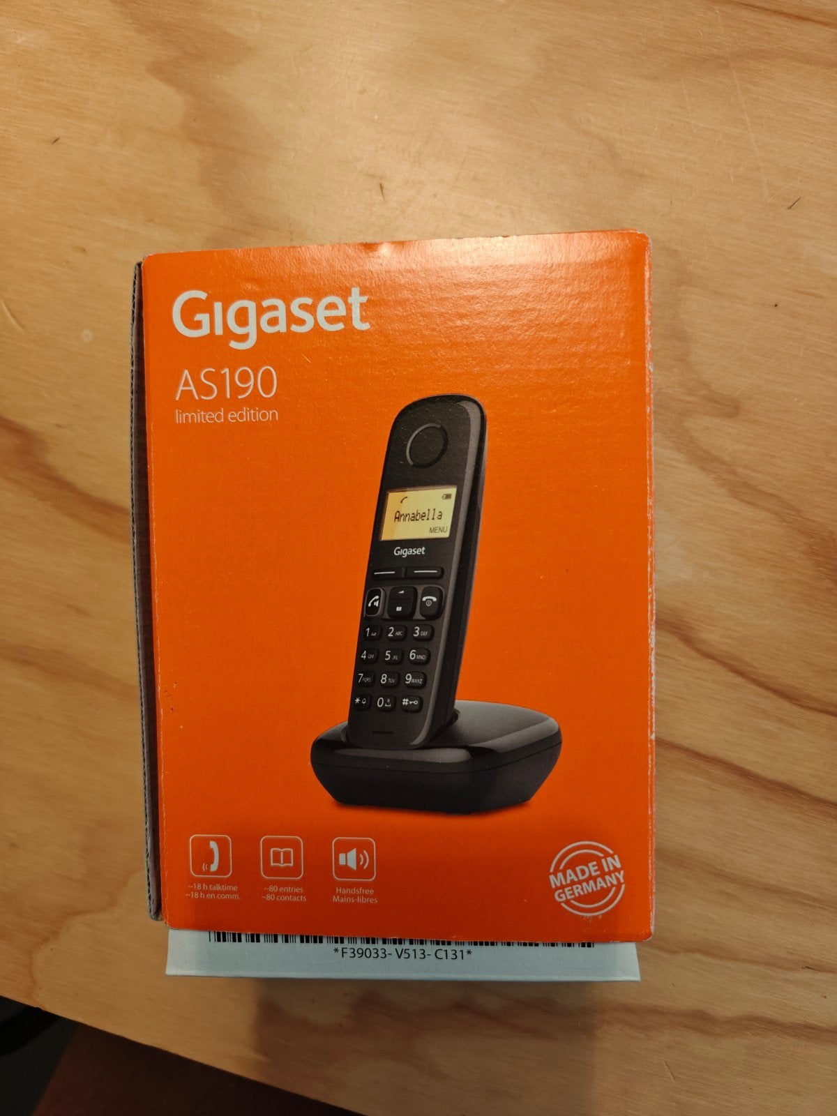 Gigaset AS190 Limited Edition draadloze telefoon, Ophalen, Nieuw, 1 handset