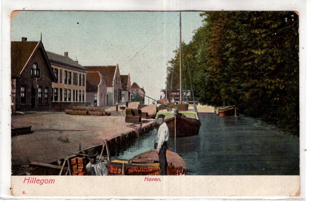 Hillegom Haven 1900 Mooi, Verzenden, Voor 1920, Ongelopen, Zuid-Holland