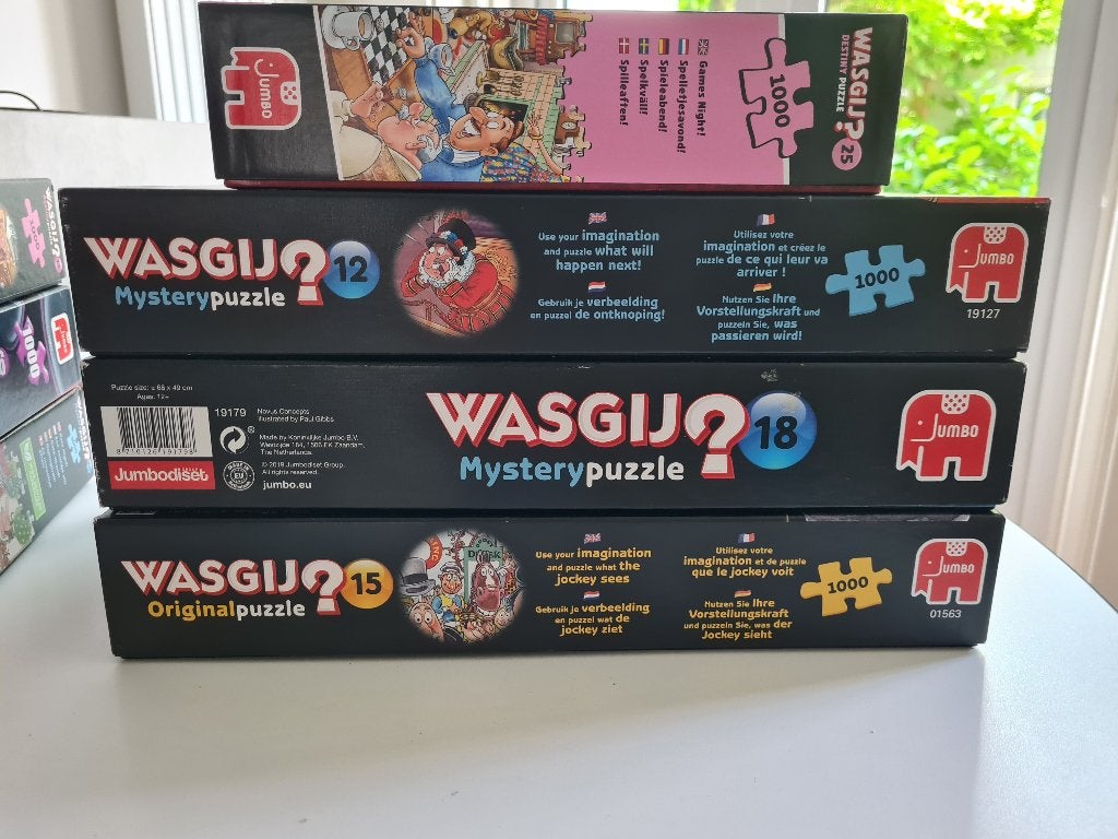 Diverse wasgij puzzels 1000 stukjes, Ophalen of Verzenden, 500 t/m 1500 stukjes, Zo goed als nieuw, Legpuzzel