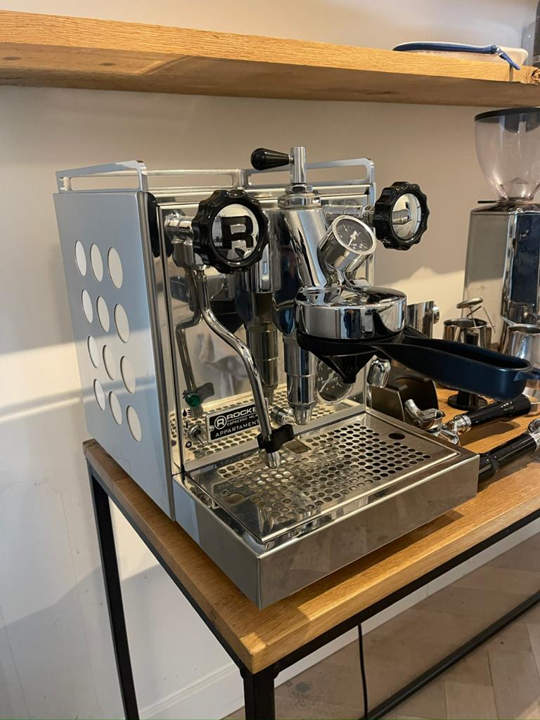Rocket Appartamento Espresso Machine met Eureka Mignon, Witgoed en Apparatuur, Ophalen, Afneembaar waterreservoir, Espresso apparaat