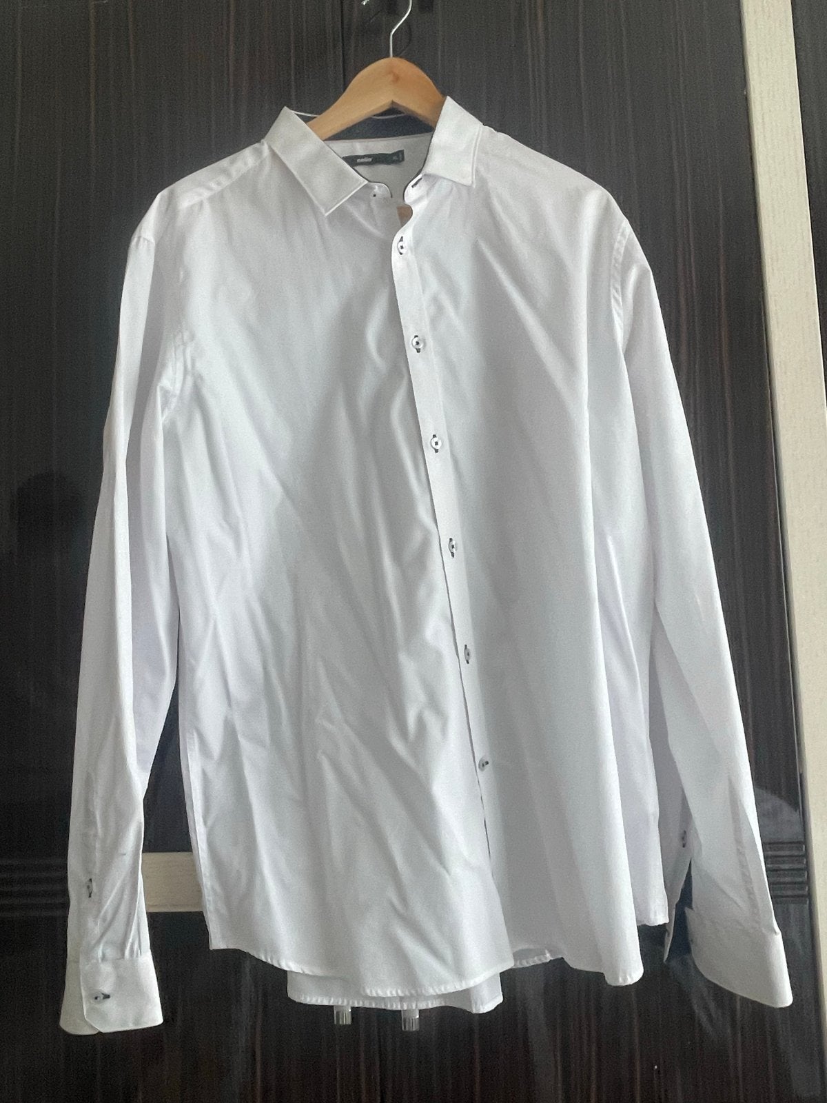 Wit overhemd Celio XL (43/44) - Zo goed als nieuw, Kleding | Heren, Ophalen of Verzenden, Zo goed als nieuw, Wit, Halswijdte 43/44 (XL)