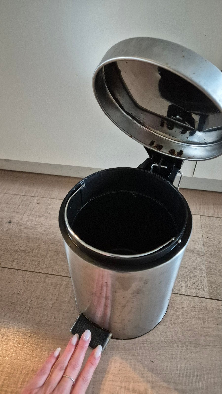 Kleine pedaalemmer - Gebruikt, Minder dan 10 liter, Ophalen of Verzenden, Gebruikt, Metaal