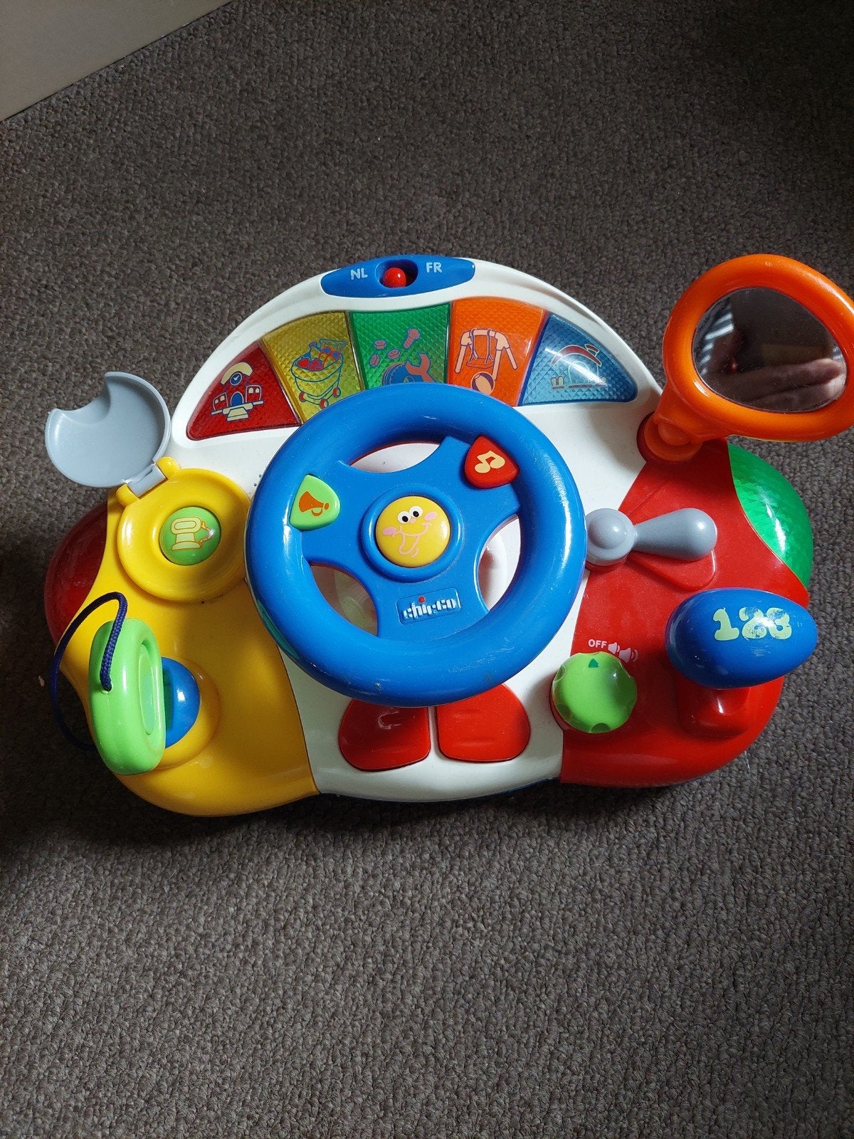 Chicco Speelstuur met Licht en Geluid, Ophalen of Verzenden, Gebruikt, Overige typen, Met licht