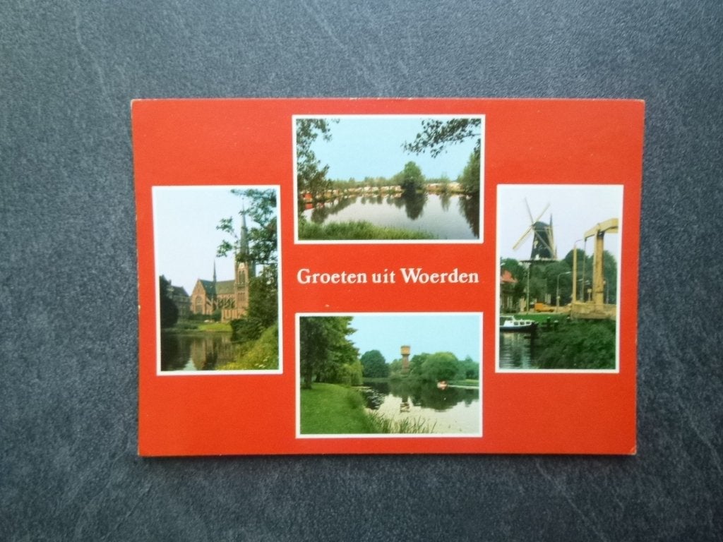 Woerden, groeten uit 1981, Verzenden, 1980 tot heden, Gelopen, Utrecht