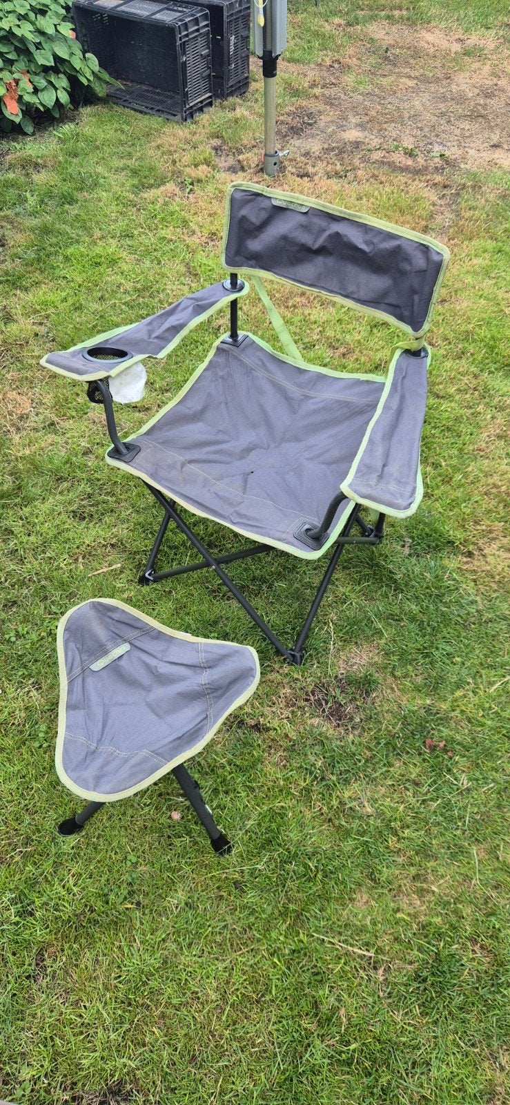 Quechua Opvouwbare Campingstoel en Kruk/Voetenbank, Ophalen of Verzenden