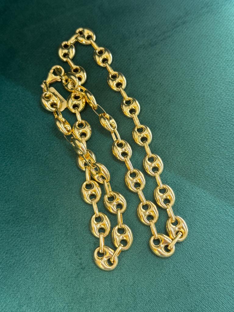 18KT Goud - 51.3 Gram - Ketting - KOFFIEBOON - Herenketting, Ophalen, Nieuw, Goud