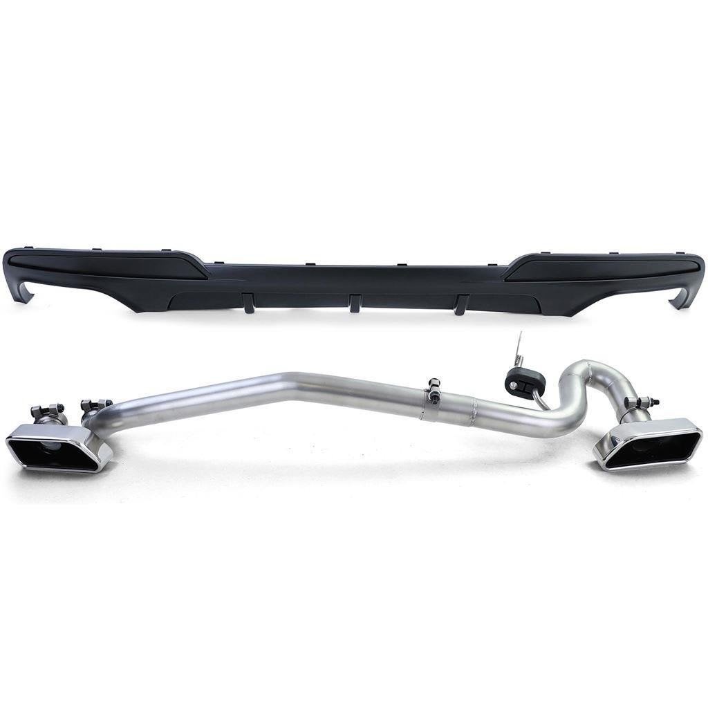 V8 Uitlaat Look Ombouw Set Diffuser Mat Zwart Voor Bmw 5 Ser, Verzenden, Automotive Parts, A.parts@hotmail.nl, Trasmolenlaan 12 3447 GZ Woerden