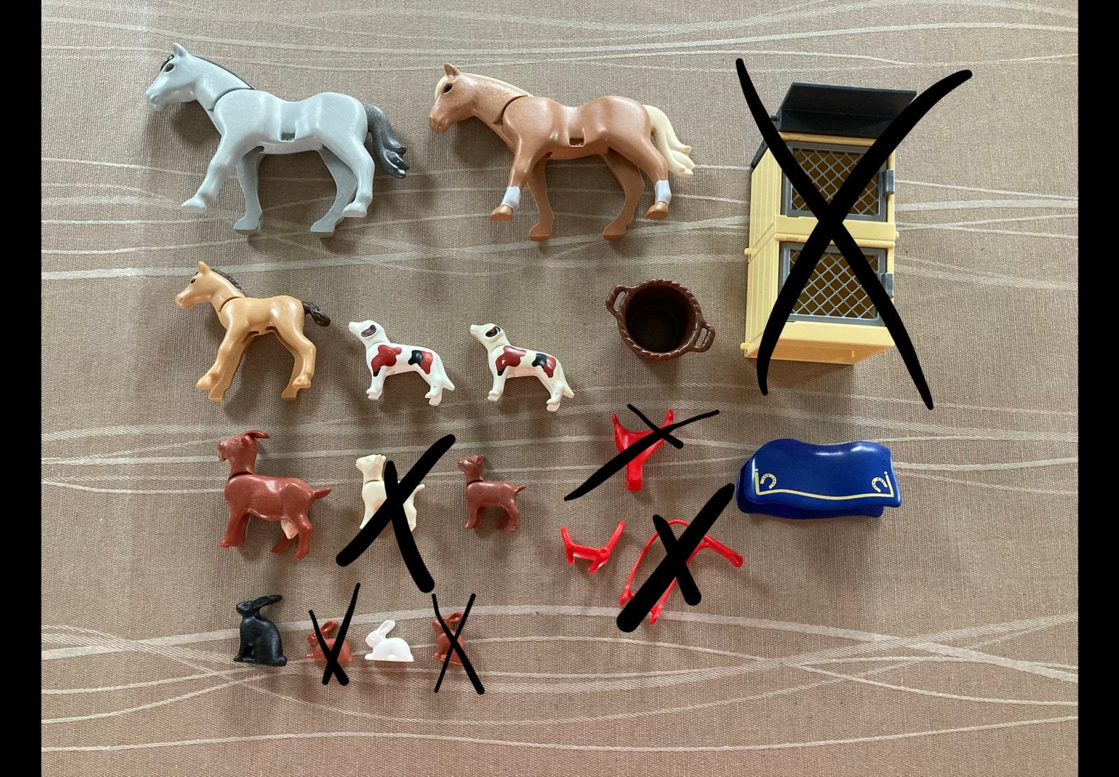 Playmobil konijnen hok, paard, pony ed…, Ophalen of Verzenden, Zo goed als nieuw