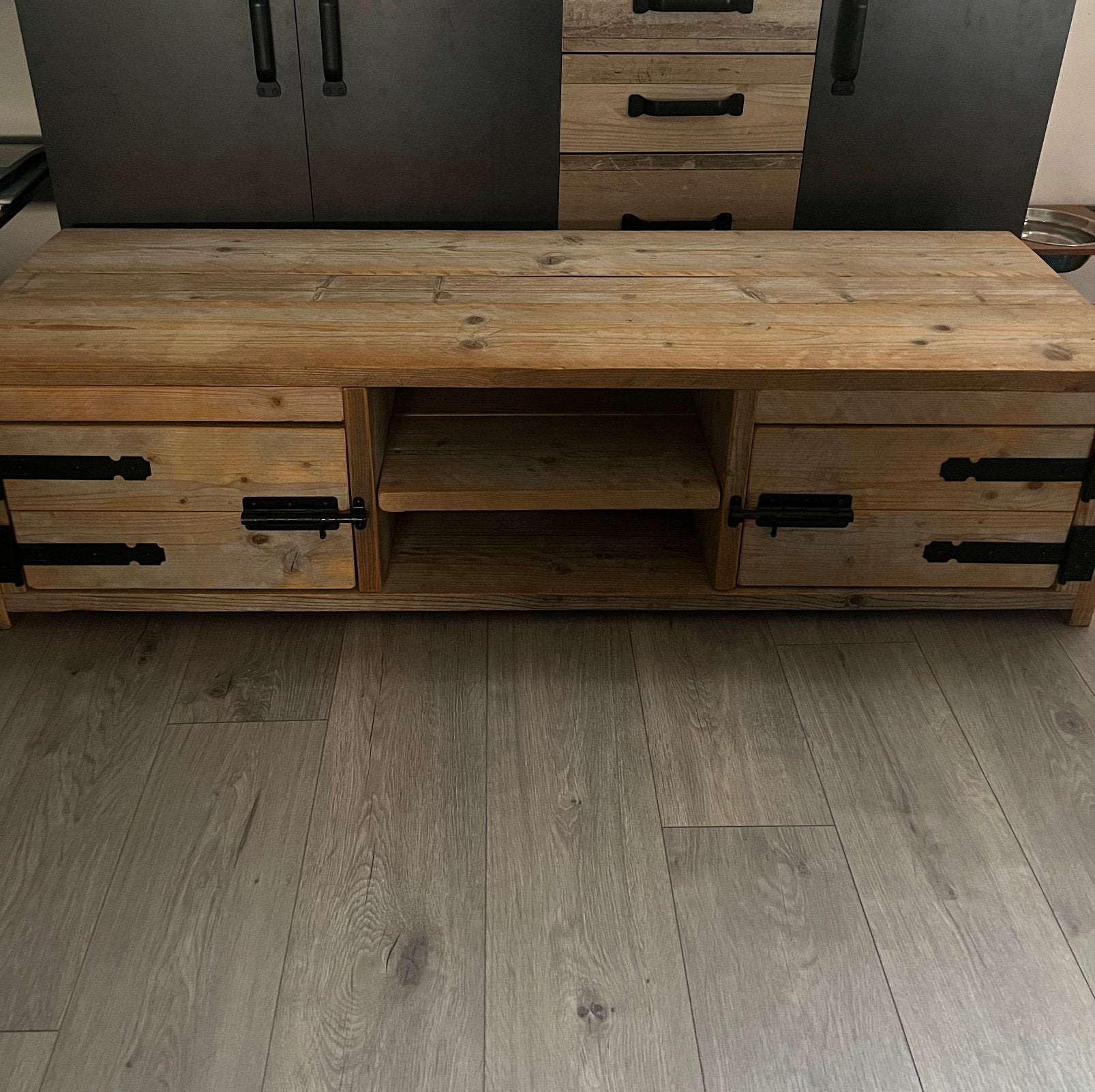 Tv Meubel, Ophalen, 100 tot 150 cm, Zo goed als nieuw, Minder dan 100 cm