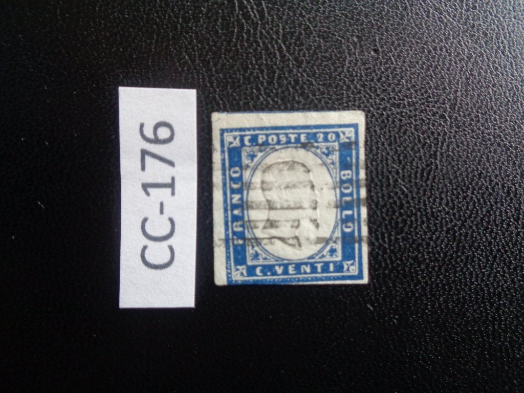 sardinie - viktor emanuel 1855 (cc-176), Ophalen of Verzenden, Gestempeld