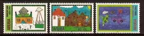 Aruba 257/9 postfris Kinderpostzegels 2000, Postzegels en Munten, Ophalen of Verzenden, Postfris