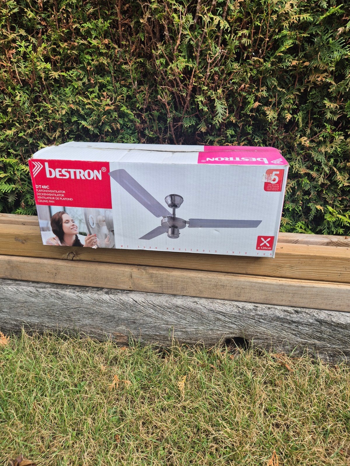 Plafondventilator Bestron DT48C nieuw in doos, Ophalen of Verzenden, Nieuw, Plafondventilator