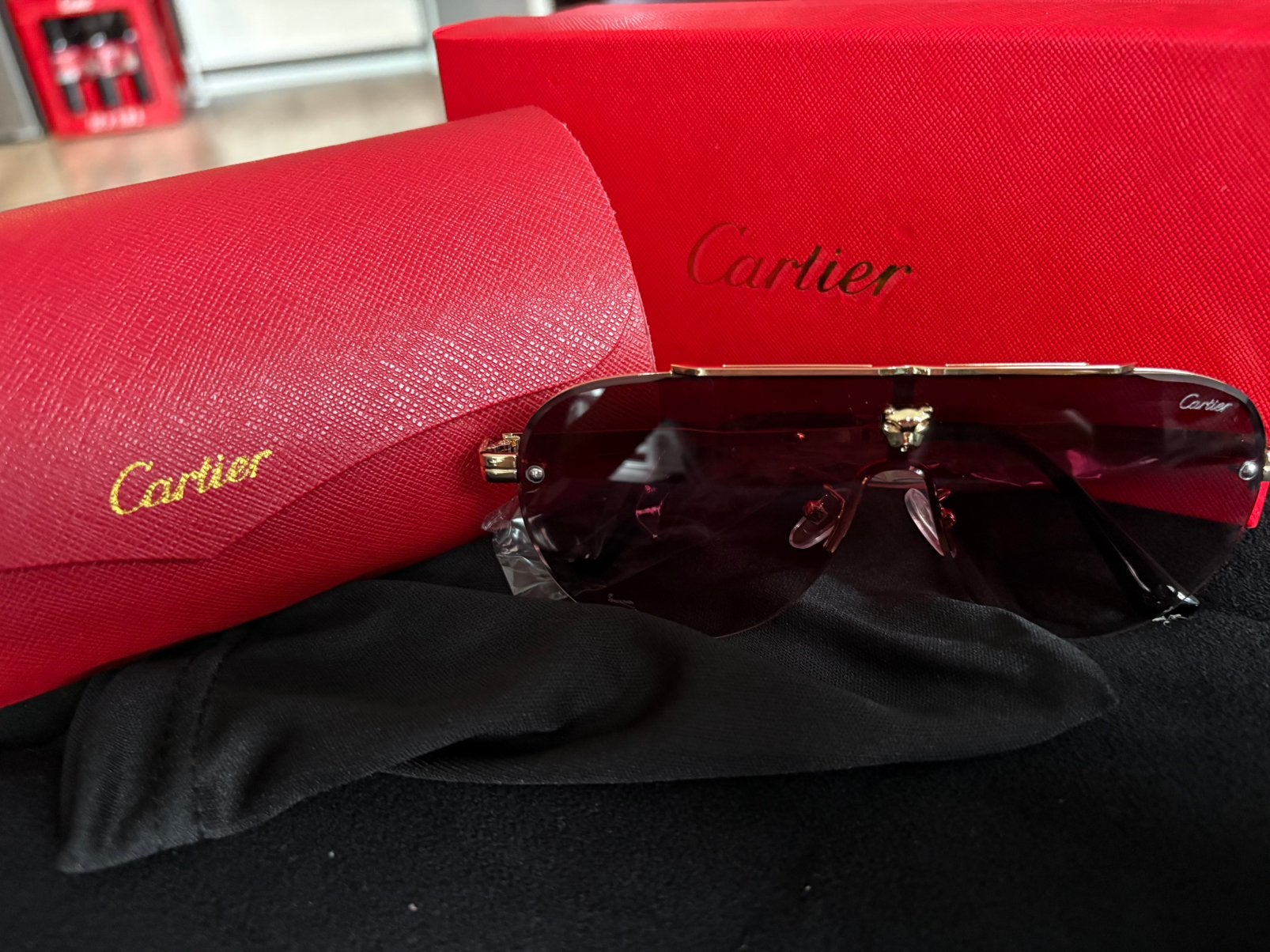 Cartier zonnenbril, Sieraden, Tassen en Uiterlijk, Ophalen of Verzenden, Nieuw, Overige merken