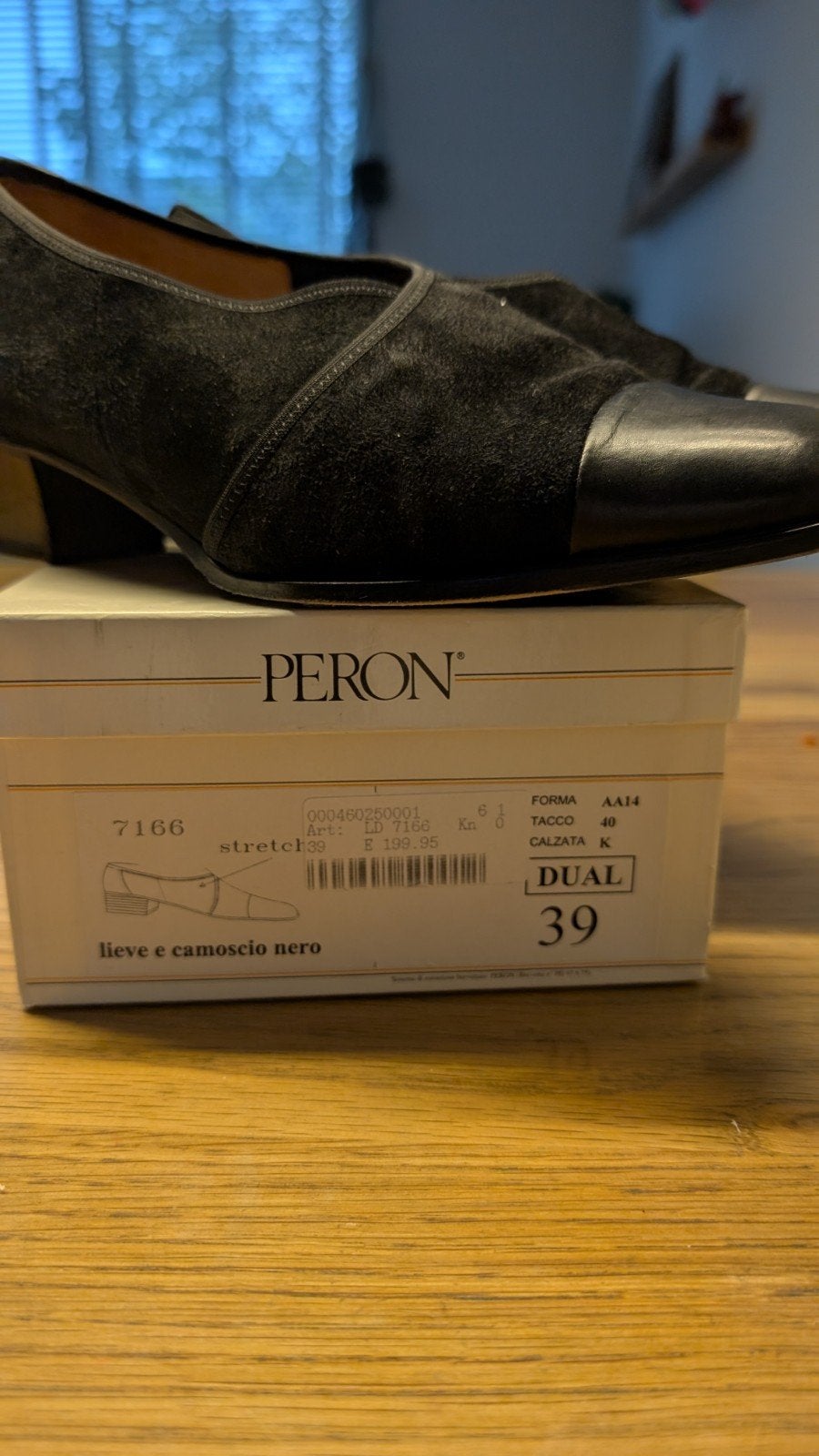 Peron Dames Schoenen Maat 39 - Nieuwstaat, Schoenen met lage hakken, Zwart, Ophalen of Verzenden, Zo goed als nieuw