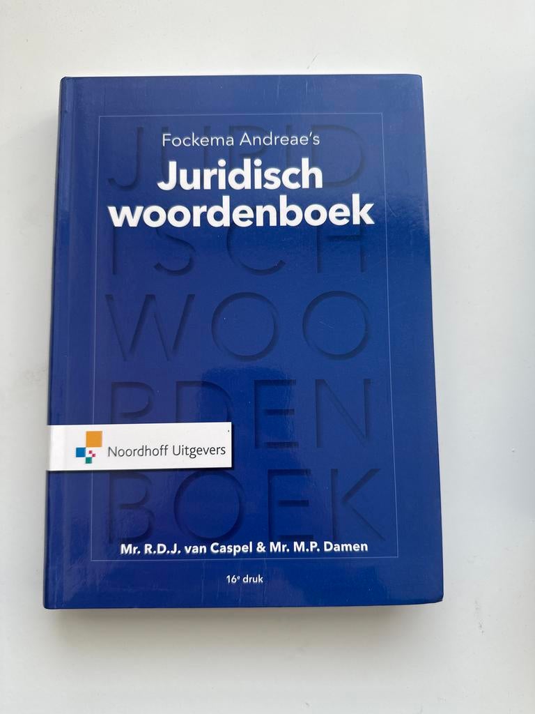 Juridisch woordenboek - Fockema Andreae's (16e druk), Ophalen of Verzenden, Zo goed als nieuw, Overige uitgevers, Nederlands