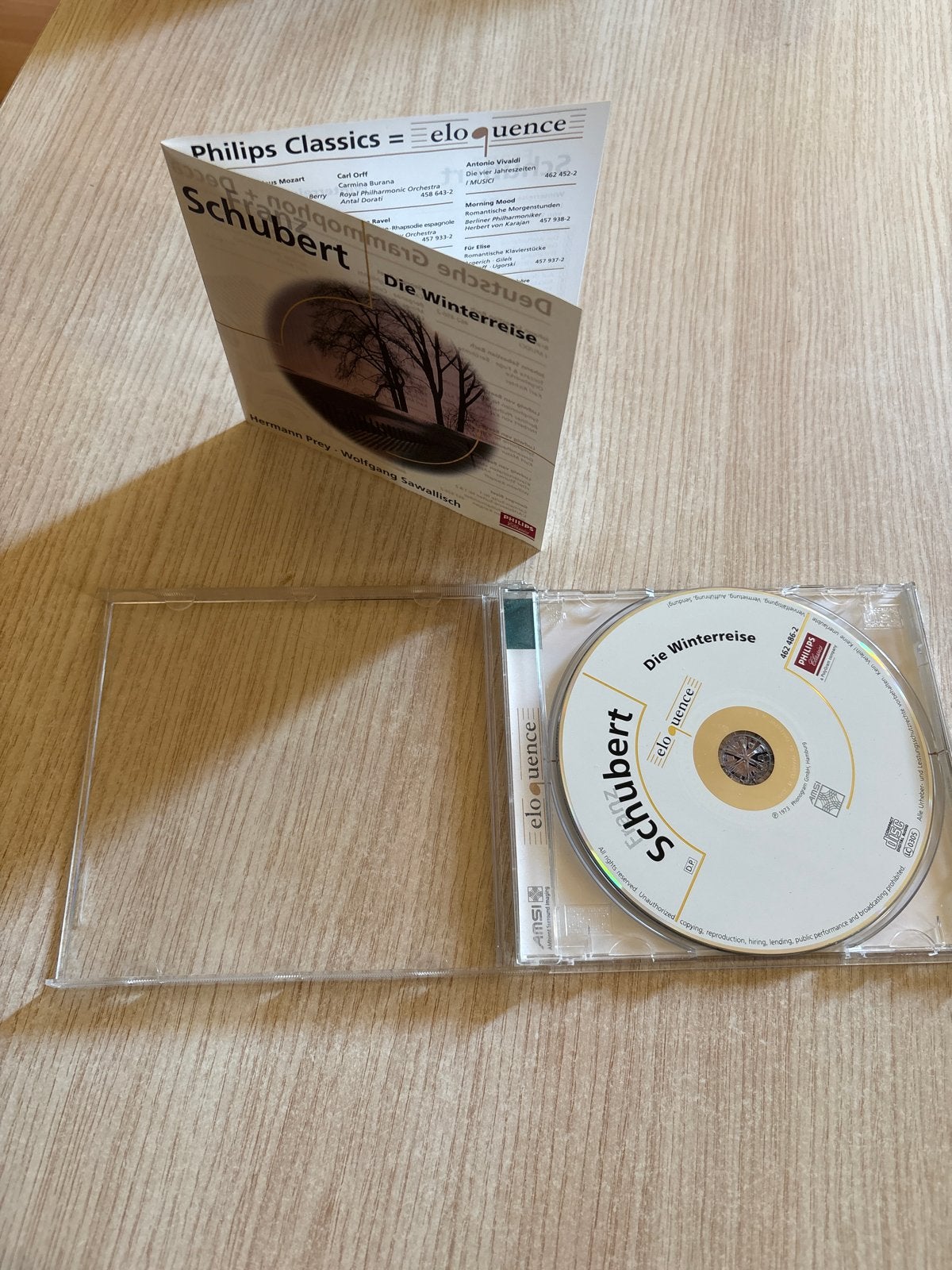 Franz Schubert - Die Winterreise CD (Philips Classics), Schubert, Ophalen of Verzenden, Zo goed als nieuw, Romantiek