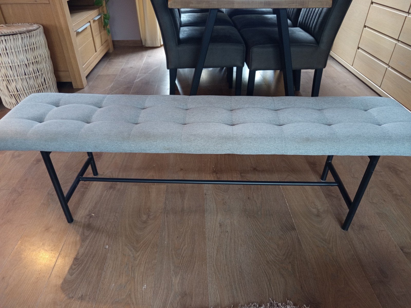 Gestoffeerde bank, Ophalen, Gebruikt, Modern, Industrieel, Minder dan 75 cm