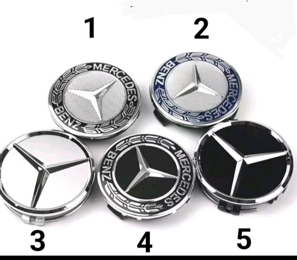 Wieldoppen  Mercedes-Benz  75 mm, Ophalen of Verzenden