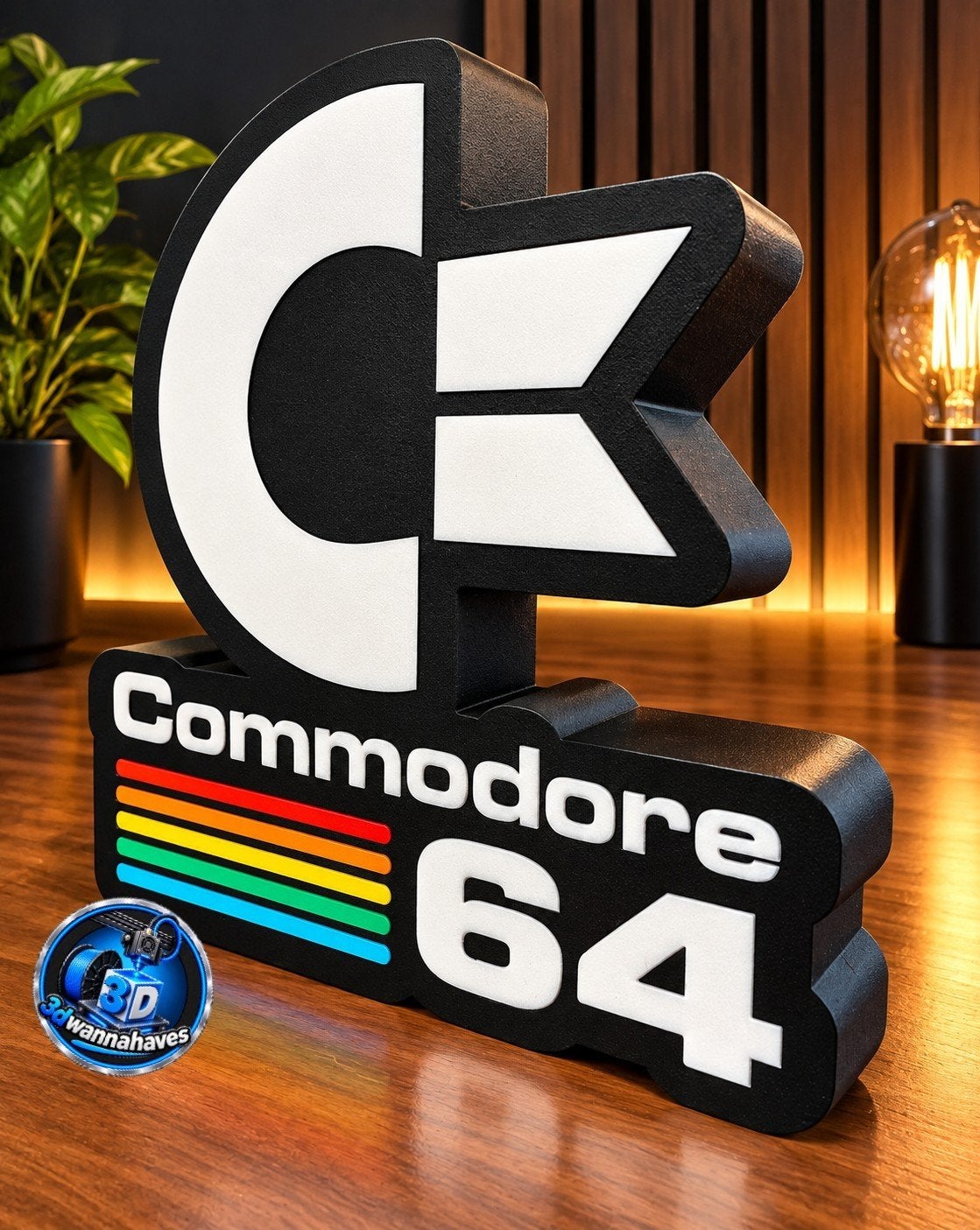 Unieke Commodore 64 Lichtbak met LED Verlichting, Ophalen of Verzenden, Nieuw, Lichtbak of (neon) lamp