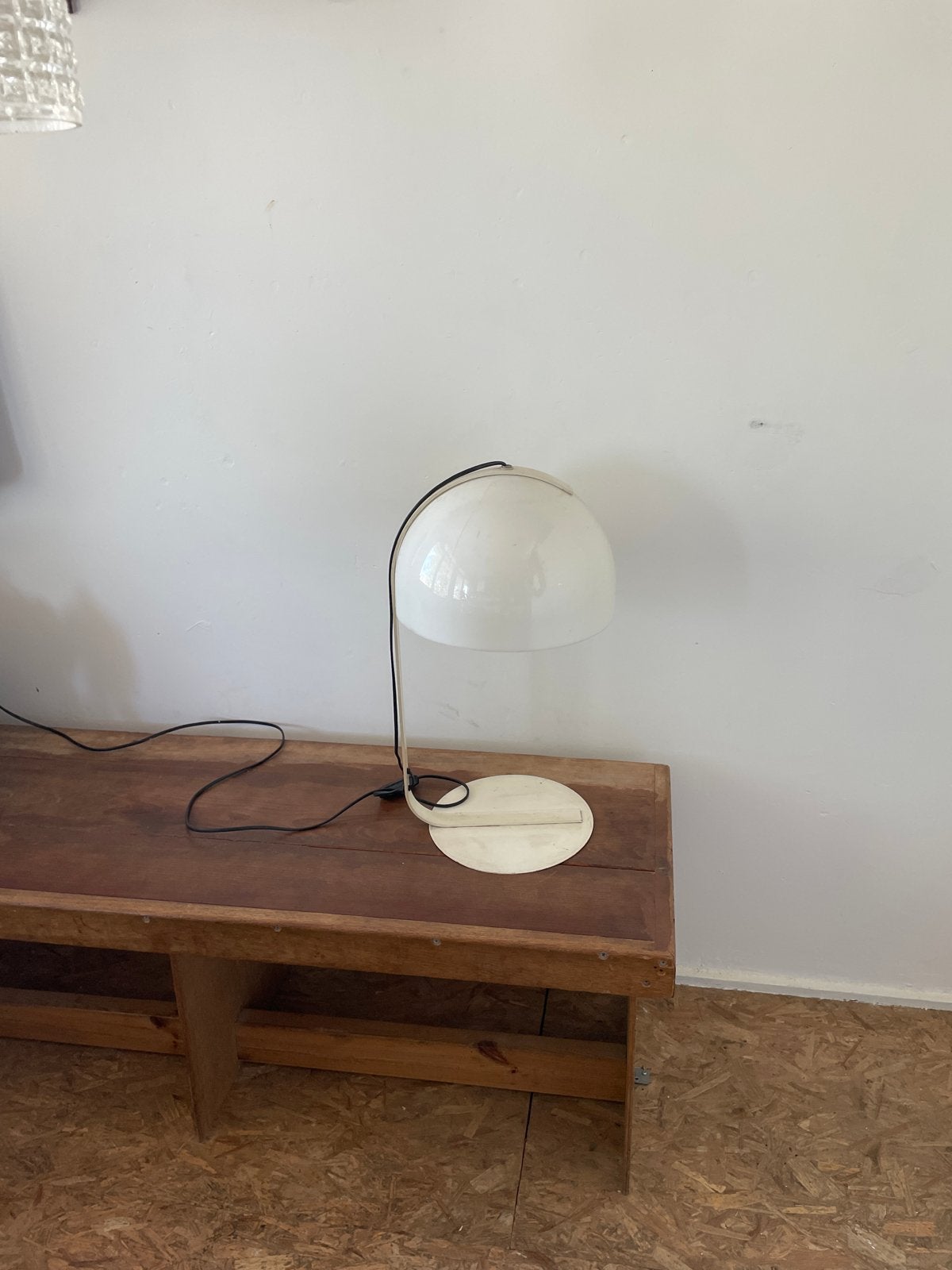 Vintage Dijkstra Tafellamp - Wit, Jaren '70 Design, Huis en Inrichting, Lampen | Tafellampen, Gebruikt, Overige merken, Vintage