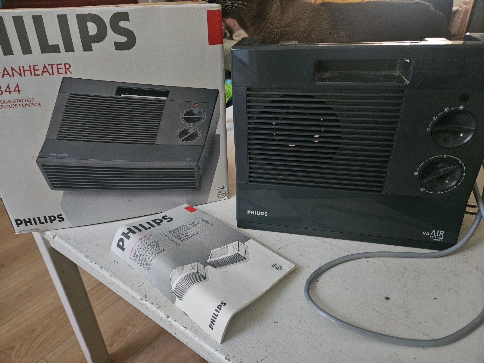 Philips elektrische ventilator kachel met originele doos, Ophalen, Gebruikt, Kachel