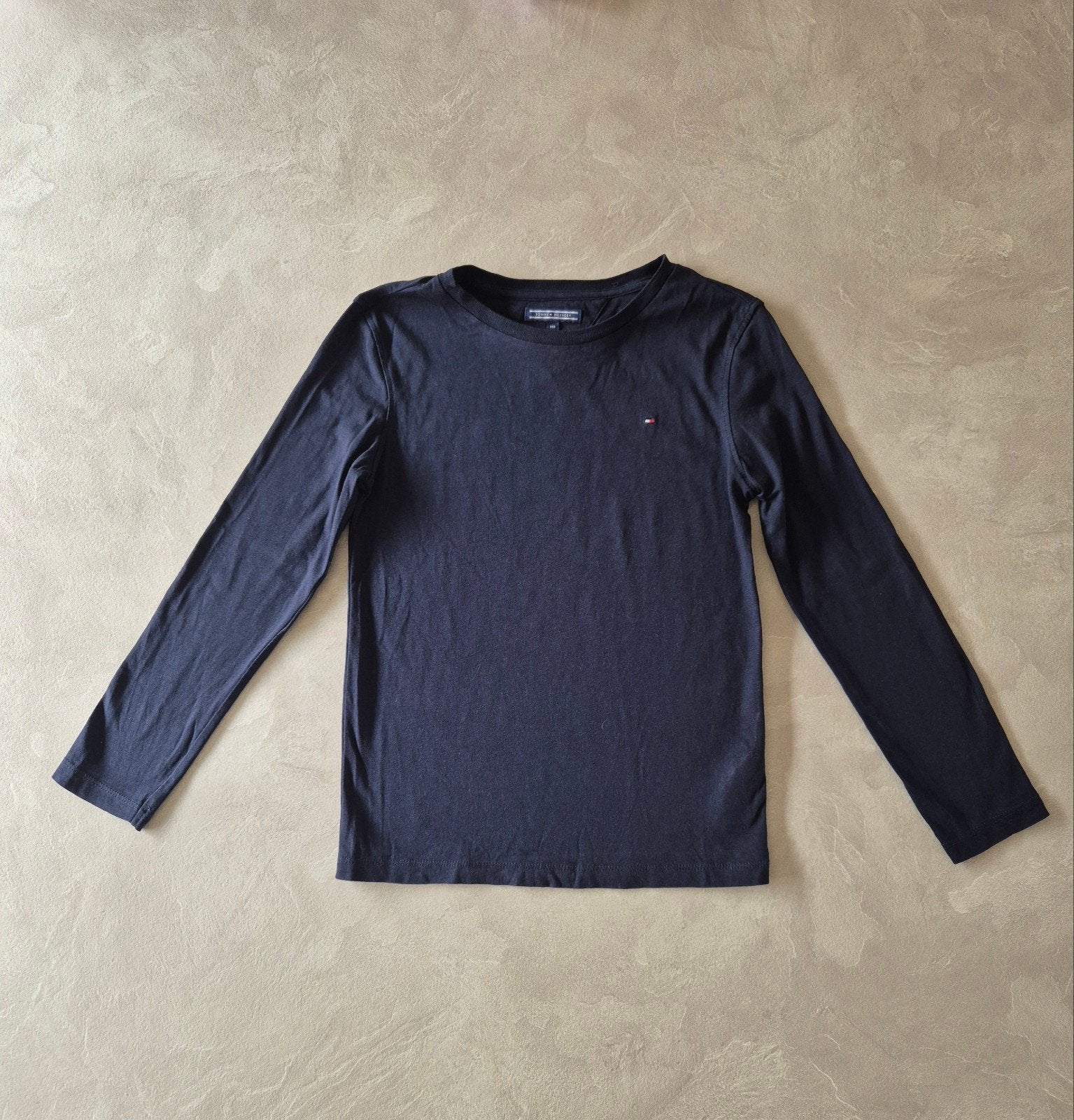 Tommy hilfiger longsleeve shirt blauw mt 140, Kinderen en Baby's, Kinderkleding | Maat 140, Ophalen of Verzenden, Jongen, Shirt of Longsleeve